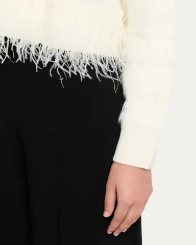 Cinq à Sept Vivi Feathered Crewneck Sweater | Thumbnail 5