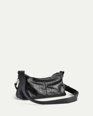 Balenciaga Men's Le City Moto Leather Shoulder Bag | Thumbnail 3 Balenciaga Men's Le City Moto Leather Shoulder Bag | Thumbnail 3