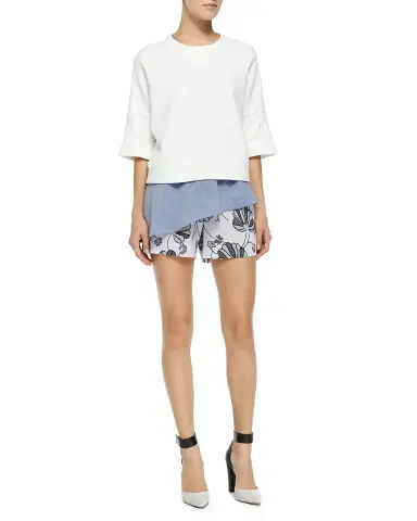 Veronica Beard Yadira Slim Lace Shorts | Thumbnail 7