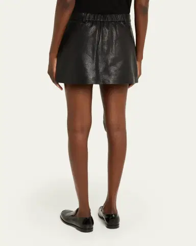 AEXAE Pebble eather Mini Skirt | Thumbnail 3