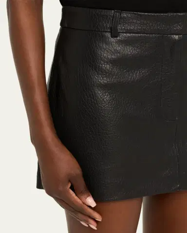 AEXAE Pebble eather Mini Skirt | Thumbnail 5