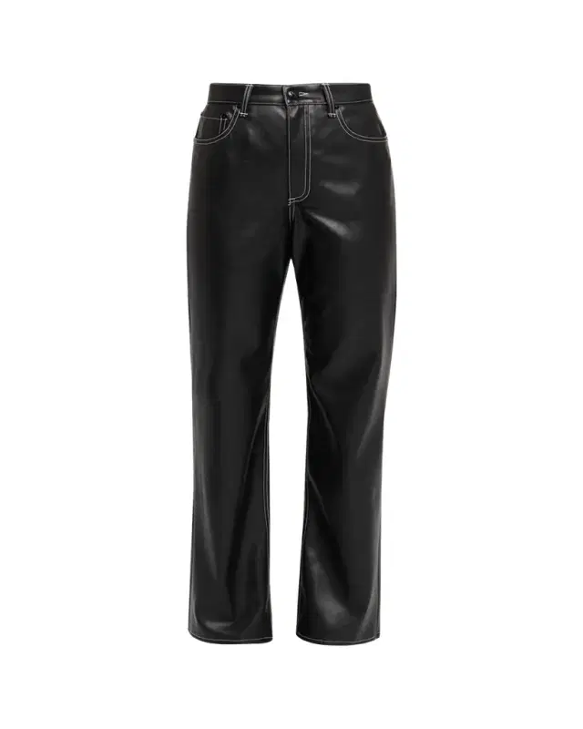 rag & bone Shea Straight Faux-Leather Pants