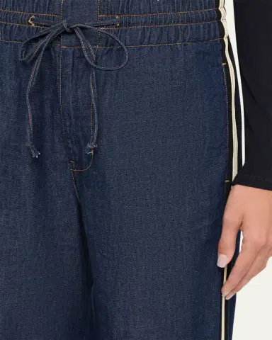 Veronica Beard Taylor Wide-Leg Track Jeans | Thumbnail 5