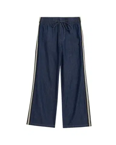 Veronica Beard Taylor Wide-Leg Track Jeans | Thumbnail 1