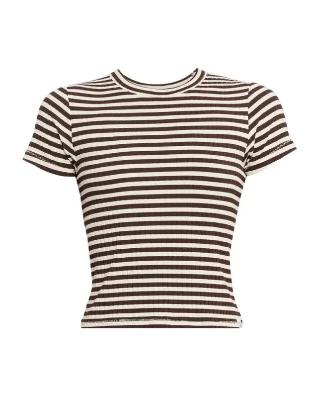 rag & bone Luca Stripe Rib-Knit Top