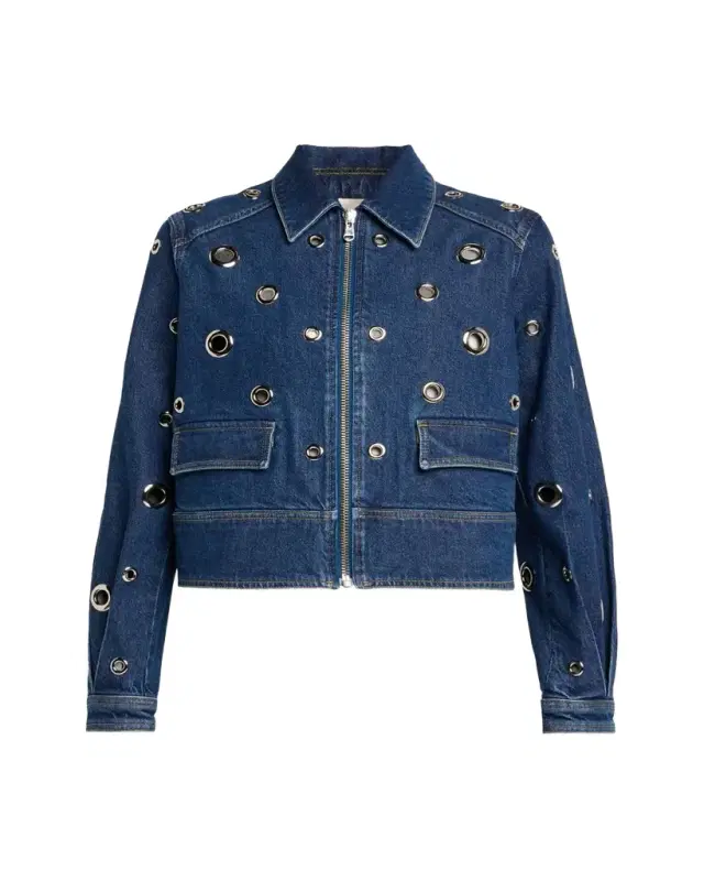 Cinq a Sept Harriet Embellished Denim Jacket