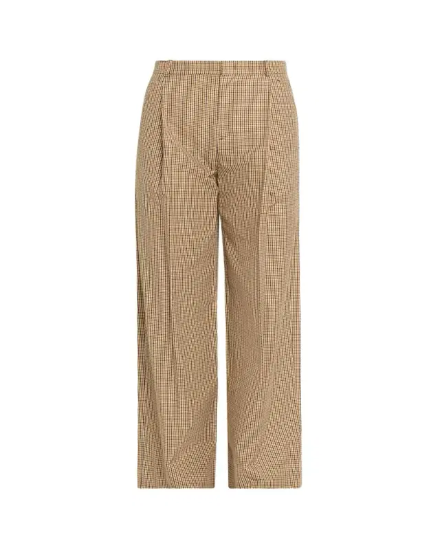 Vince Camille Mid-Rise Cotton-Blend Trousers