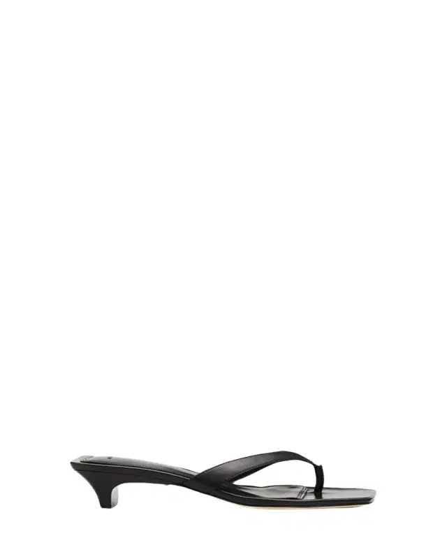 Vince San Juan Leather Heeled Thong Sandals