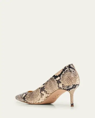 Veronica Beard Rita Snake-Embossed Leather Pointed-Toe Pumps | Thumbnail 4 Veronica Beard Rita Snake-Embossed Leather Pointed-Toe Pumps | Thumbnail 4