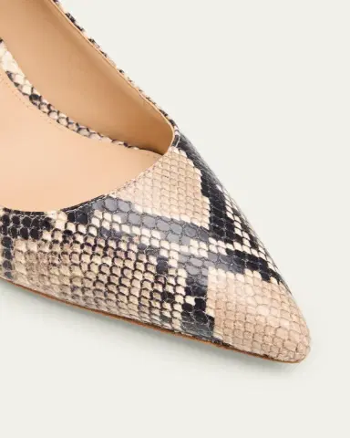 Veronica Beard Rita Snake-Embossed Leather Pointed-Toe Pumps | Thumbnail 5 Veronica Beard Rita Snake-Embossed Leather Pointed-Toe Pumps | Thumbnail 5