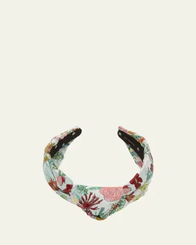 Lele Sadoughi Knotted Floral Headband | Thumbnail 2