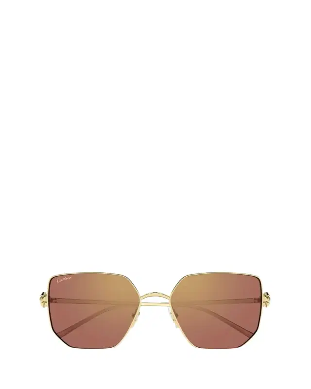 Cartier Clash de  56mm Rectangular Sunglasses
