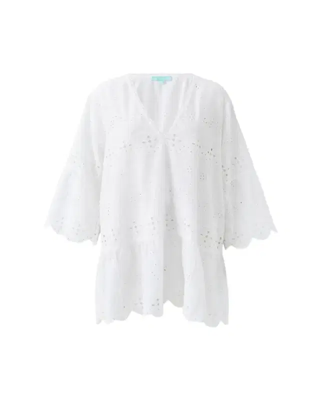 May Eyelet Embroidered Kaftan Coverup