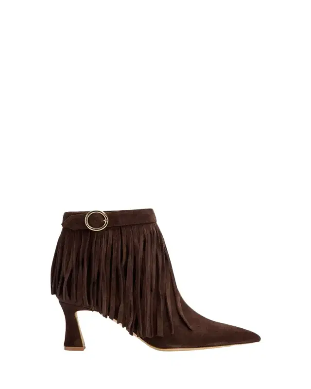 Malone Souliers 70mm Donnie Suede Fringe Ankle Boots