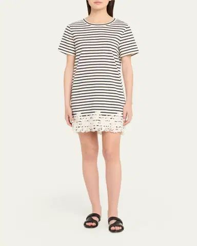 Veronica Beard Rhue Embroidered T-Shirt Dress | Thumbnail 2 Veronica Beard Rhue Embroidered T-Shirt Dress | Thumbnail 2
