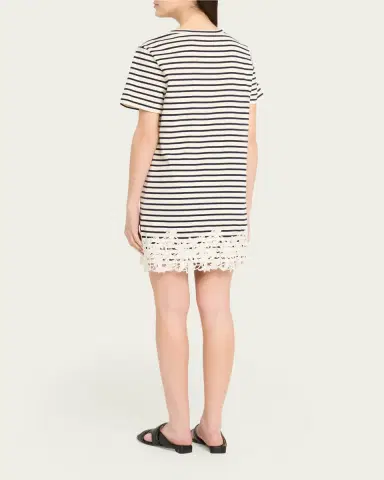 Veronica Beard Rhue Embroidered T-Shirt Dress | Thumbnail 3 Veronica Beard Rhue Embroidered T-Shirt Dress | Thumbnail 3