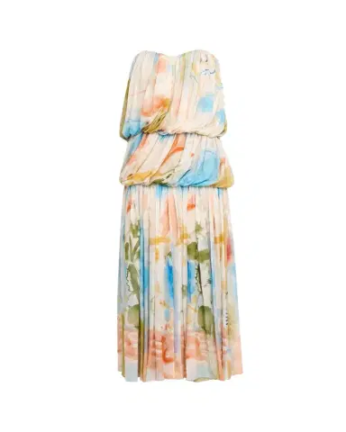 Ulla Johnson x Helen Frankenthaler Reverie Strapless Silk Gown | Thumbnail 1
