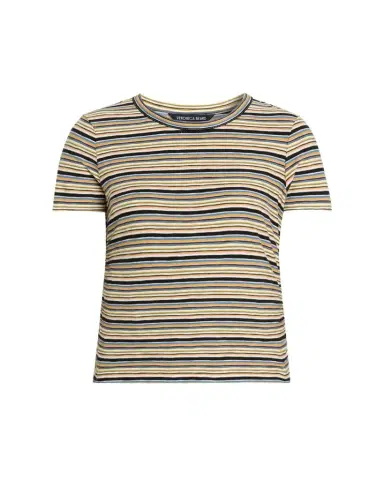 Veronica Beard Remus Striped Crewneck Tee | Thumbnail 1 Veronica Beard Remus Striped Crewneck Tee | Thumbnail 1