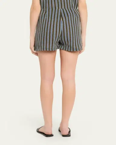 Veronica Beard Vichi Striped Cotton Shorts | Thumbnail 3 Veronica Beard Vichi Striped Cotton Shorts | Thumbnail 3