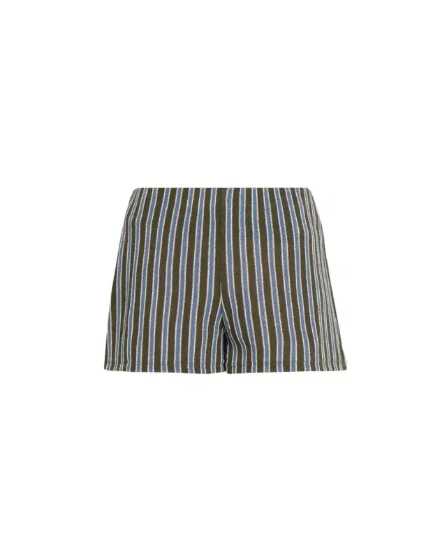 Vichi Striped Cotton Shorts