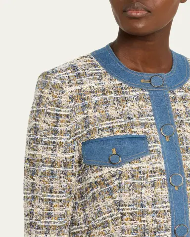 Veronica Beard Ainslie Tailored Tweed Jacket | Thumbnail 5 Veronica Beard Ainslie Tailored Tweed Jacket | Thumbnail 5