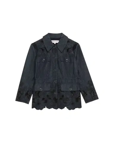 Veronica Beard Kiki Embroidered Chambray Jacket | Thumbnail 1 Veronica Beard Kiki Embroidered Chambray Jacket | Thumbnail 1