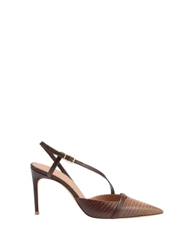 Malone Souliers 90mm Valeria Embossed Leather Pumps