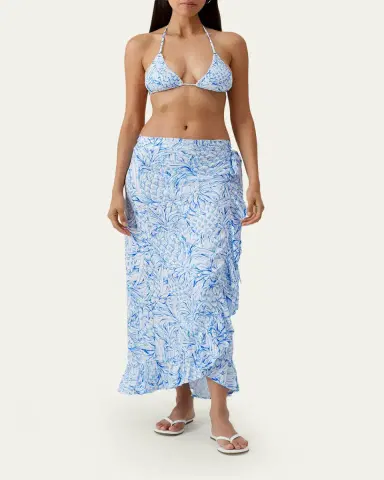 Melissa Odabash Danni Pineapple Wrap Skirt | Thumbnail 2 Melissa Odabash Danni Pineapple Wrap Skirt | Thumbnail 2