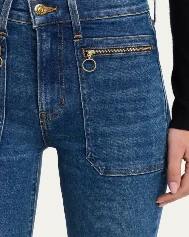 Veronica Beard Beverly High-Rise Skinny Flare Jeans | Thumbnail 5 Veronica Beard Beverly High-Rise Skinny Flare Jeans | Thumbnail 5