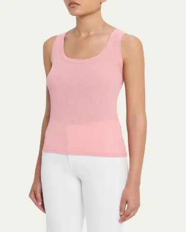 Veronica Beard Belvedere Scoop-Neck Tank Top | Thumbnail 4