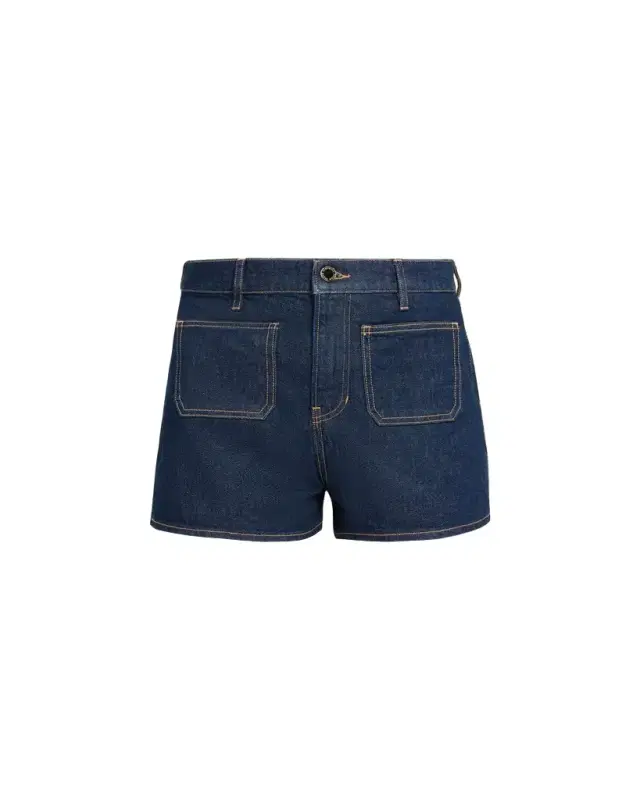Elijah Denim Patch Pocket Shorts