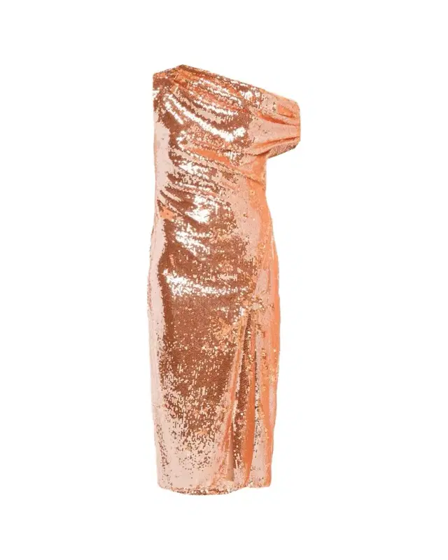 Toccin Audrey Sequined Asymmetrical Dress