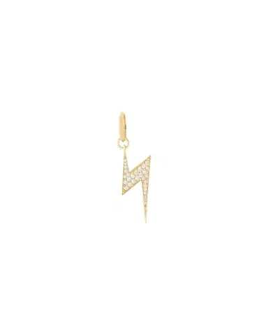 Jennifer Fisher Lightning Bolt Charm with Pavé White Diamonds | Thumbnail 1
