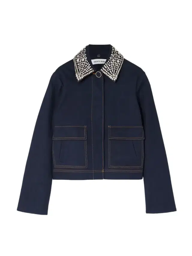 Barrington Crystal-embellished Denim Jacket