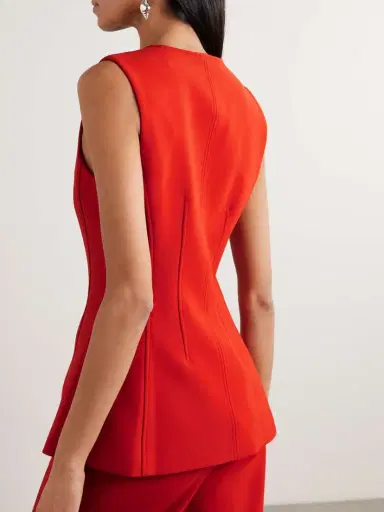 Veronica Beard Jessup Crepe Vest | Thumbnail 3 Veronica Beard Jessup Crepe Vest | Thumbnail 3