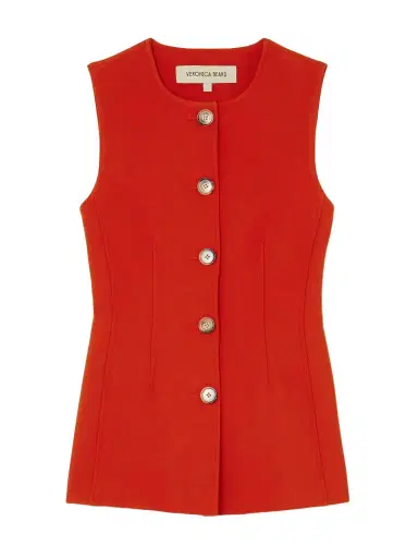 Veronica Beard Jessup Crepe Vest | Thumbnail 1 Veronica Beard Jessup Crepe Vest | Thumbnail 1