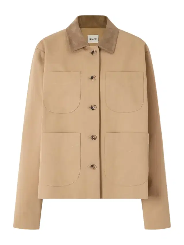 Wyatt Suede-trimmed Cotton-gabardine Jacket