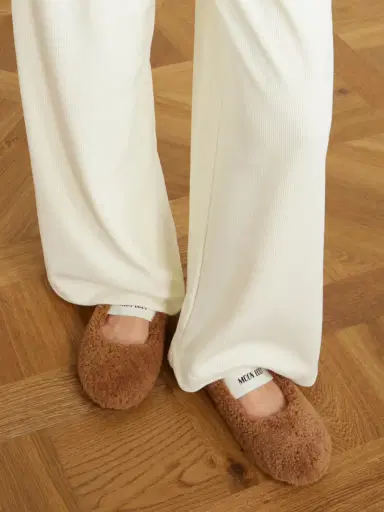 Moon Boot Shearling Ballet Flats | Thumbnail 2