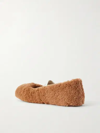 Moon Boot Shearling Ballet Flats | Thumbnail 3