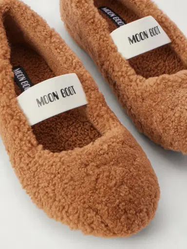 Moon Boot Shearling Ballet Flats | Thumbnail 5
