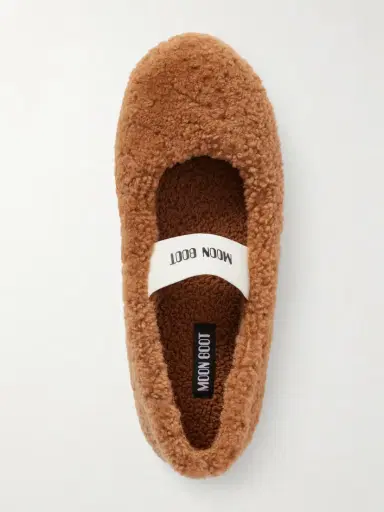 Moon Boot Shearling Ballet Flats | Thumbnail 6