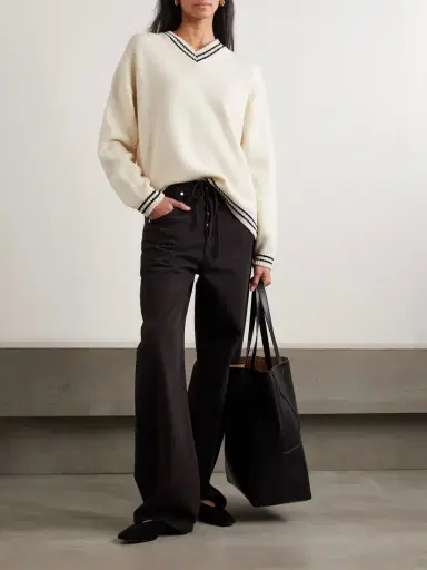 Daughter Balla Slouch Striped Wool Sweater | Thumbnail 2
