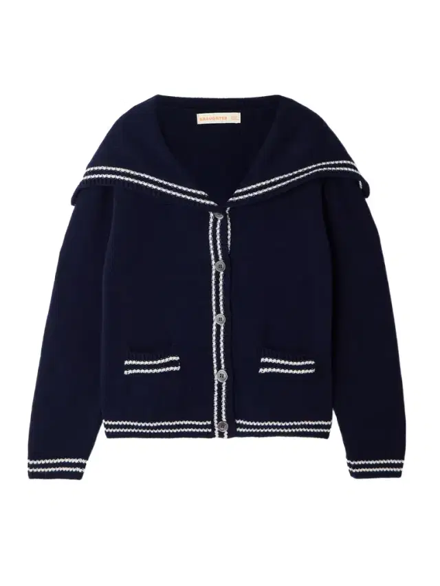 Daughter Saoirse Sailor Striped Wool Cardigan
