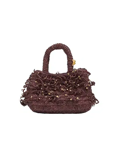 Made For A Woman Women's Fanny Spaghetti Woven Beaded Top Handle Bag | Thumbnail 1 Made For A Woman Women's Fanny Spaghetti Woven Beaded Top Handle Bag | Thumbnail 1
