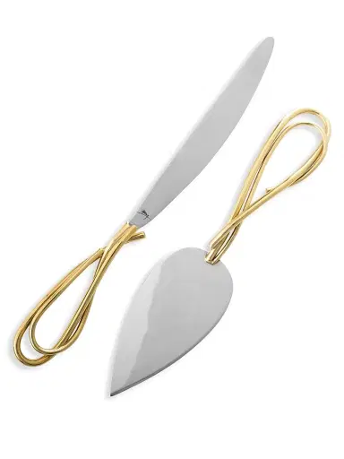 Michael Aram Calla Lily Two-Piece Cake Knife & Server Set | Thumbnail 1