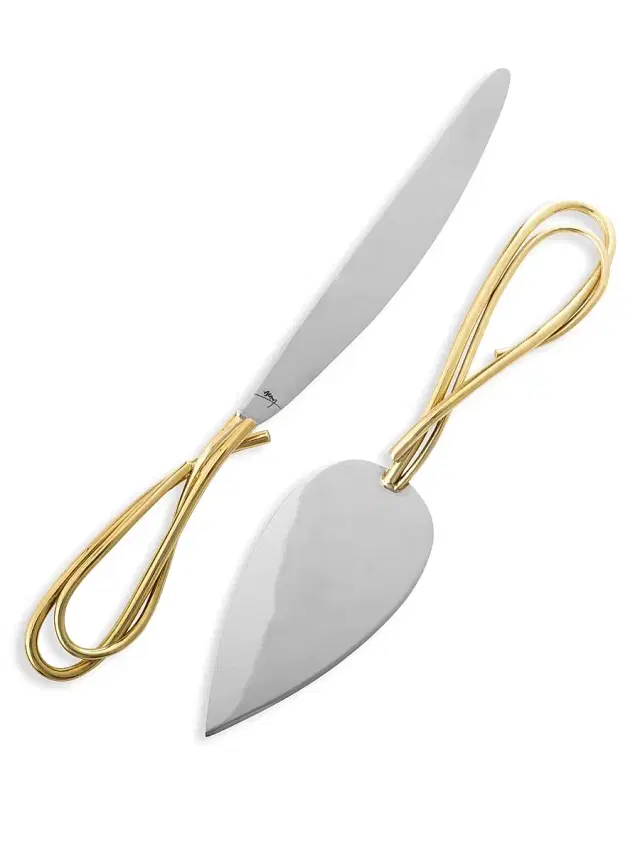Michael Aram Calla Lily Two-Piece Cake Knife & Server Set