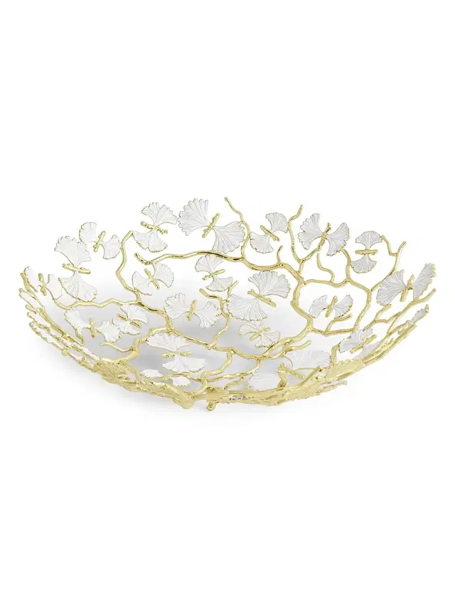 Michael Aram Butterfly Ginkgo Gold Centerpiece Platter