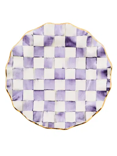 MacKenzie-Childs Check Fluted Ceramic Dinner Plate | Thumbnail 1