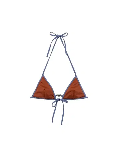 Prada Women's Jersey Bikini Top - Orange | Thumbnail 1
