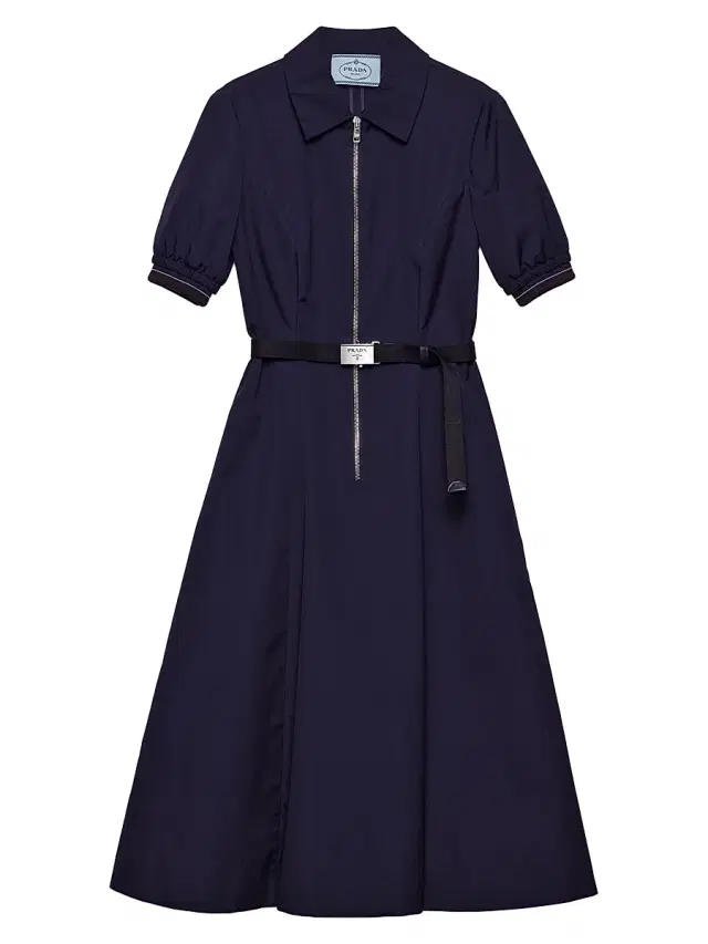Women's Poplin Dress - Blue